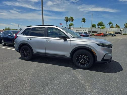 Solar Silver Metallic 2026 Honda CR-V Hybrid Sport-L FWD
