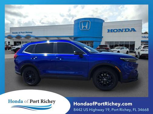 Blue 2024 Honda CR-V Hybrid Sport AWD