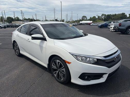 White Orchid Pearl 2018 Honda Civic EX-L