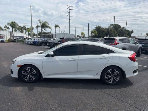 White Orchid Pearl 2018 Honda Civic EX-L