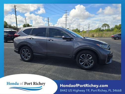 Gray 2021 Honda CR-V 2WD EX-L