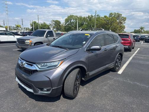 Gray 2018 Honda CR-V Touring