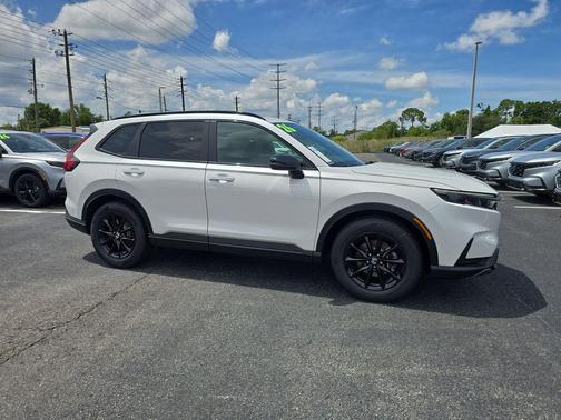 Platinum White 2026 Honda CR-V Hybrid Sport-L FWD
