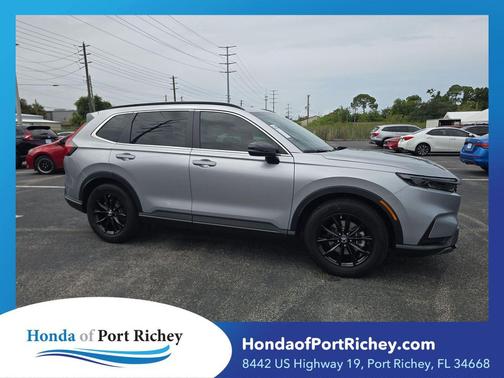 Lunar Silver Metallic 2024 Honda CR-V Hybrid Sport FWD