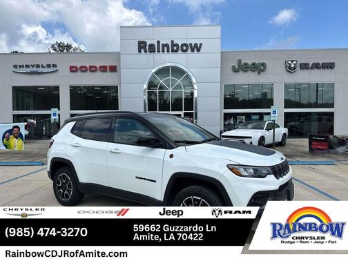 Bright White Clearcoat 2025 Jeep Compass Trailhawk