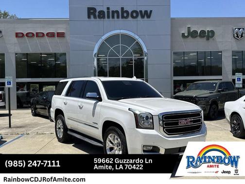 White Frost Tri-Coat 2016 GMC Yukon SLT