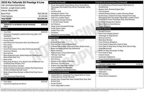 2025 Kia Telluride SX-Prestige X-Line