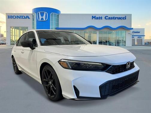 Platinum White Pearl 2026 Honda Civic Sport