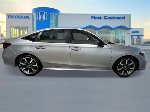 Solar Silver Metallic 2026 Honda Civic Hybrid Sport Touring