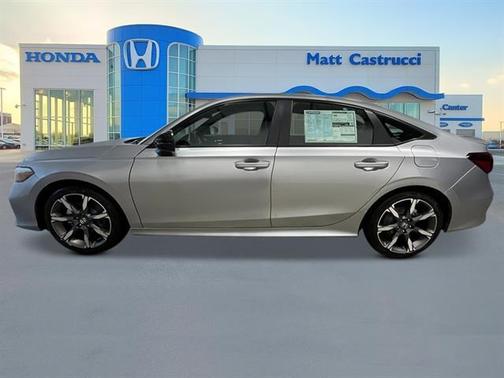Solar Silver Metallic 2026 Honda Civic Hybrid Sport Touring