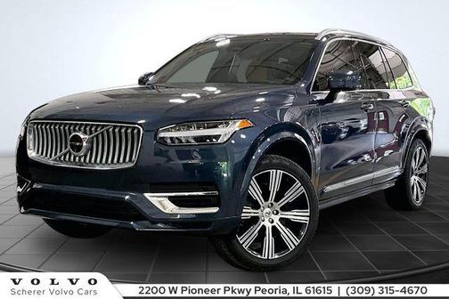 Denim Blue Metallic 2024 Volvo XC90 Recharge Plug-In Hybrid T8 Ultimate Bright Theme 7-Seater