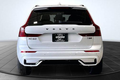 Crystal White Metallic 2026 Volvo XC60 Plug-In Hybrid Black Edition Ultra, T8 AWD Electric/Gasoline, Dark
