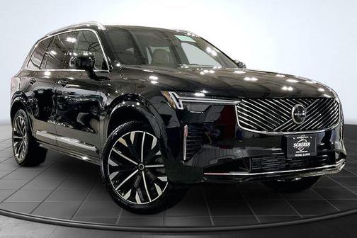 Onyx Black Metallic 2026 Volvo XC90 Plug-In Hybrid Plus, T8 AWD, Electric/Gasoline, Bright, 7 Seats