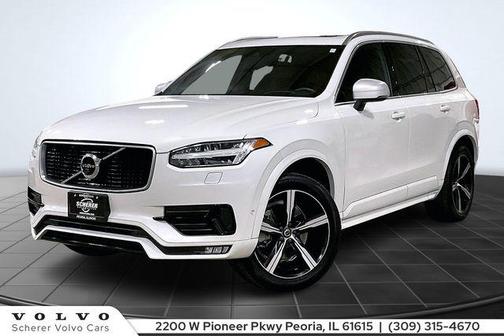 Crystal White Pearl Metallic 2019 Volvo XC90 T6 R-Design