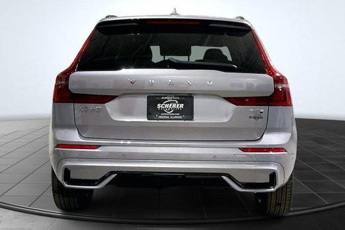 Aurora Silver 2026 Volvo XC60 Plug-In Hybrid Plus, T8 AWD Electric/Gasoline, Dark