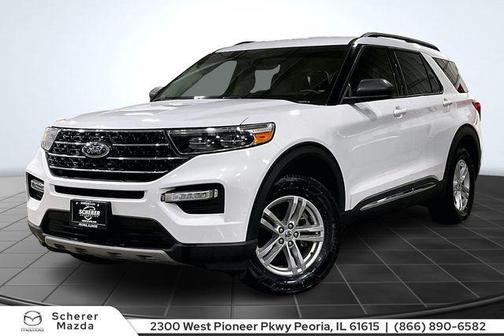 OXFORD WHITE 2023 Ford Explorer XLT