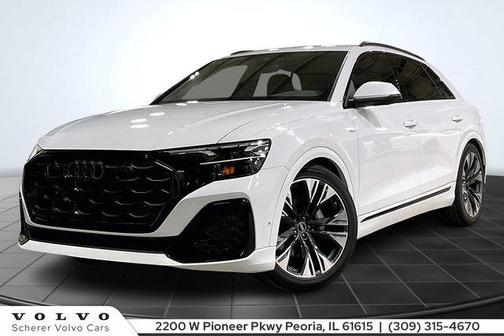 Glacier White Metallic 2025 Audi Q8 55 Premium Plus