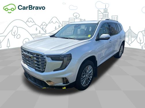 White Frost Tricoat 2024 GMC Acadia Denali