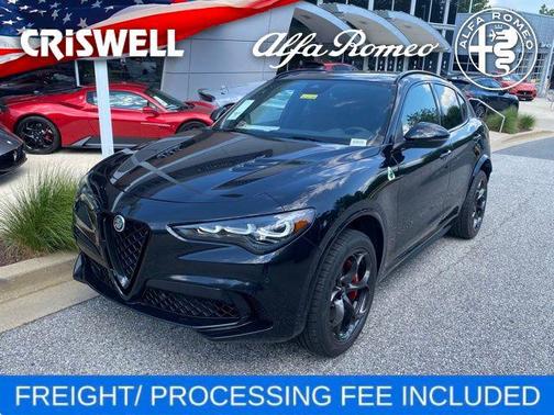 Vulcano Black Metallic 2024 Alfa Romeo Stelvio Quadrifoglio