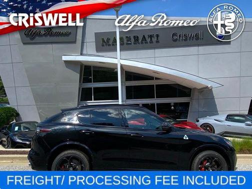 Vulcano Black Metallic 2024 Alfa Romeo Stelvio Quadrifoglio