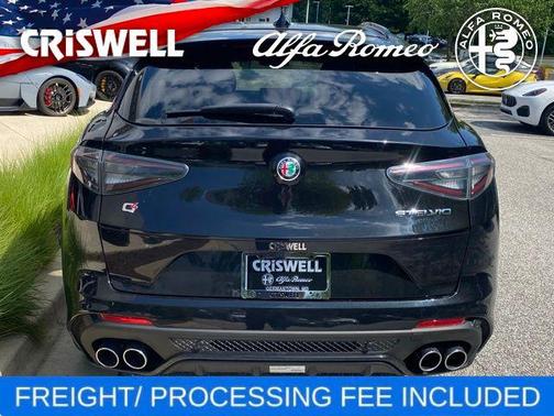Vulcano Black Metallic 2024 Alfa Romeo Stelvio Quadrifoglio