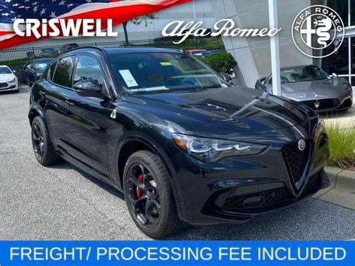 Vulcano Black Metallic 2024 Alfa Romeo Stelvio Quadrifoglio