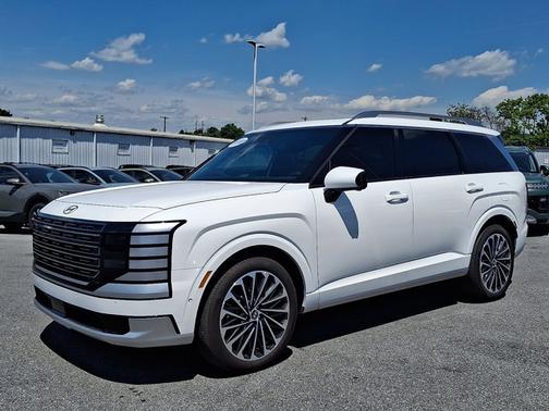 White 2026 Hyundai Palisade Hybrid Calligraphy