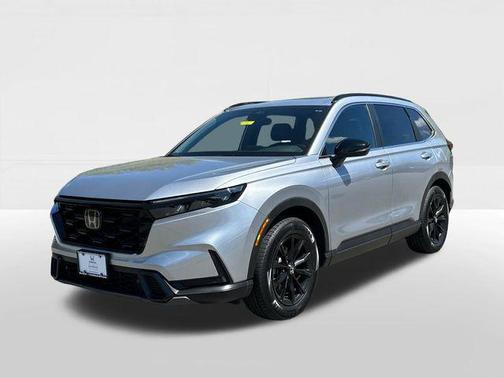 Solar Silver Metallic 2025 Honda CR-V Hybrid Sport AWD