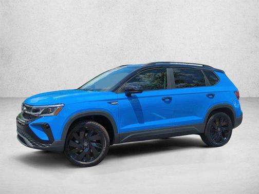 Cornflower Blue w/Deep Black Roof 2025 Volkswagen Taos 1.5T SE Black