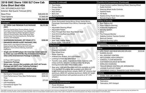 2018 GMC Sierra 1500 SLT
