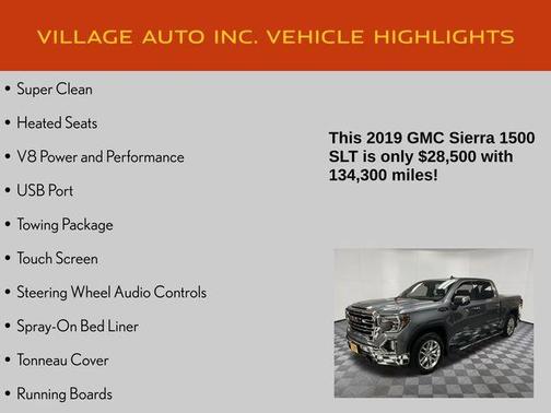 Satin Steel Metallic 2019 GMC Sierra 1500 SLT