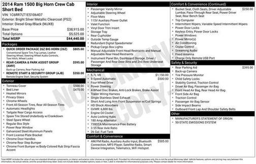 2014 RAM 1500 SLT