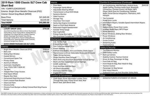2019 RAM 1500 Classic SLT