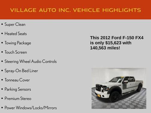 White 2012 Ford F-150 FX4