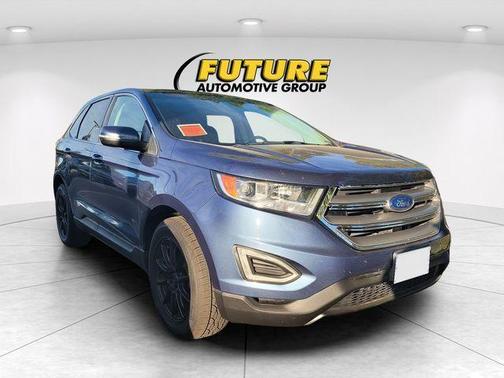 Blue 2018 Ford Edge SEL