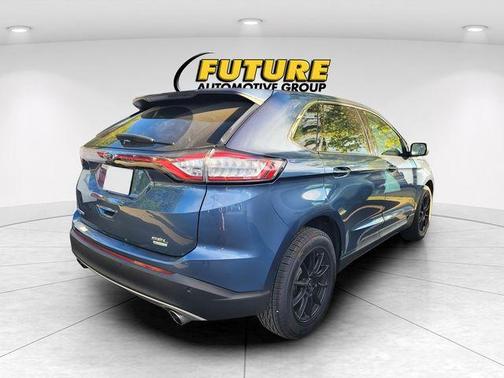 Blue 2018 Ford Edge SEL