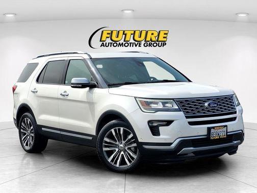 White Platinum 2018 Ford Explorer Platinum