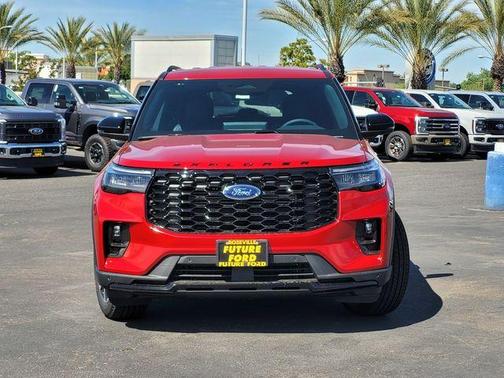 Rapid Red Metallic Tinted Clearcoat 2026 Ford Explorer ST-Line