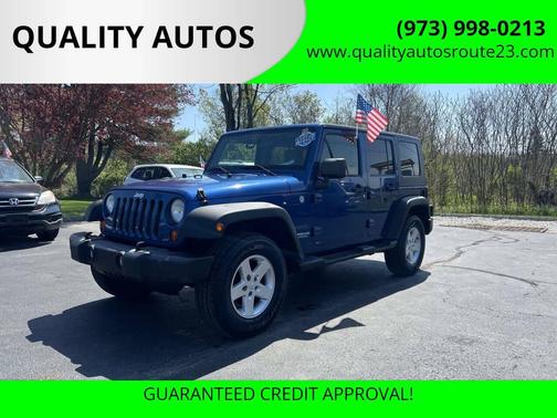 Blue 2010 Jeep Wrangler Unlimited Sport
