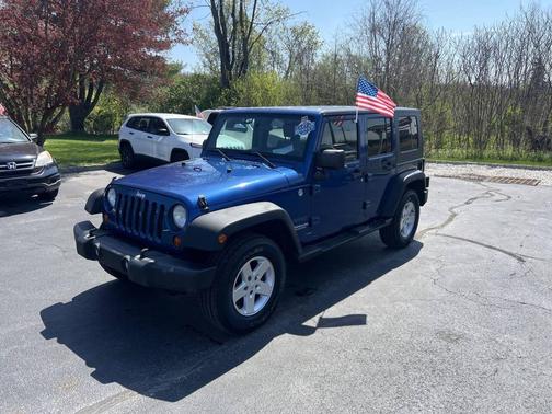 Blue 2010 Jeep Wrangler Unlimited Sport