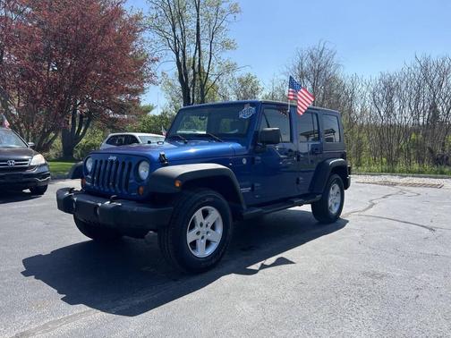 Blue 2010 Jeep Wrangler Unlimited Sport