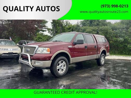 Maroon 2004 Ford F-150 Lariat SuperCrew