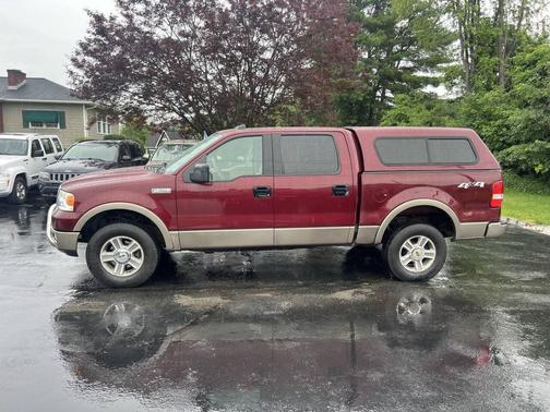 Maroon 2004 Ford F-150 Lariat SuperCrew