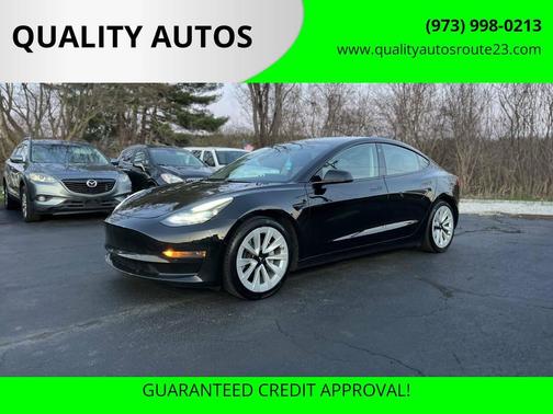 Solid Black 2021 Tesla Model 3 Standard Range Plus