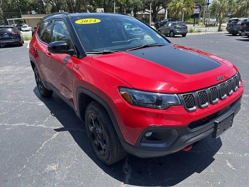 Red 2024 Jeep Compass Trailhawk