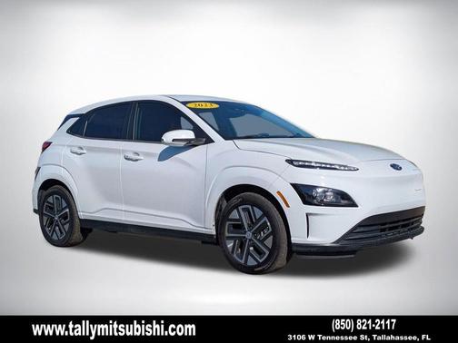 Lunar White 2023 Hyundai KONA EV SE