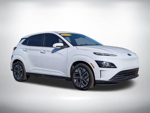 Lunar White 2023 Hyundai KONA EV SE