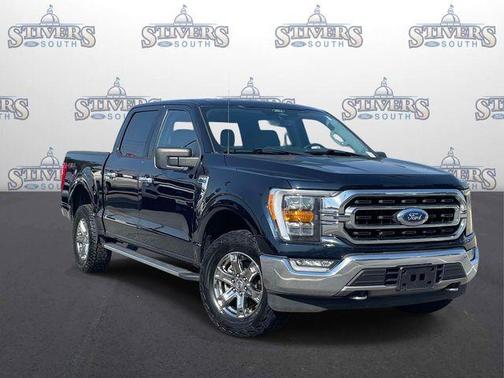Antimatter Blue Metallic 2021 Ford F-150 XLT