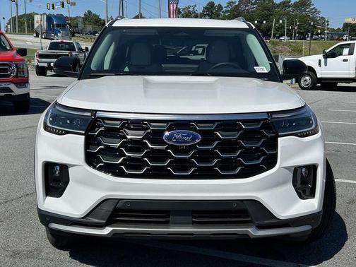 White Metallic 2026 Ford Explorer Platinum