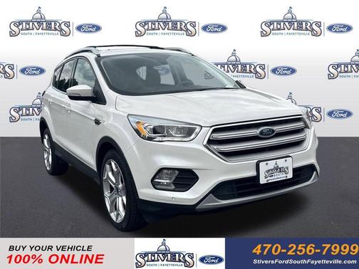 White Platinum Clearcoat Metallic 2018 Ford Escape Titanium